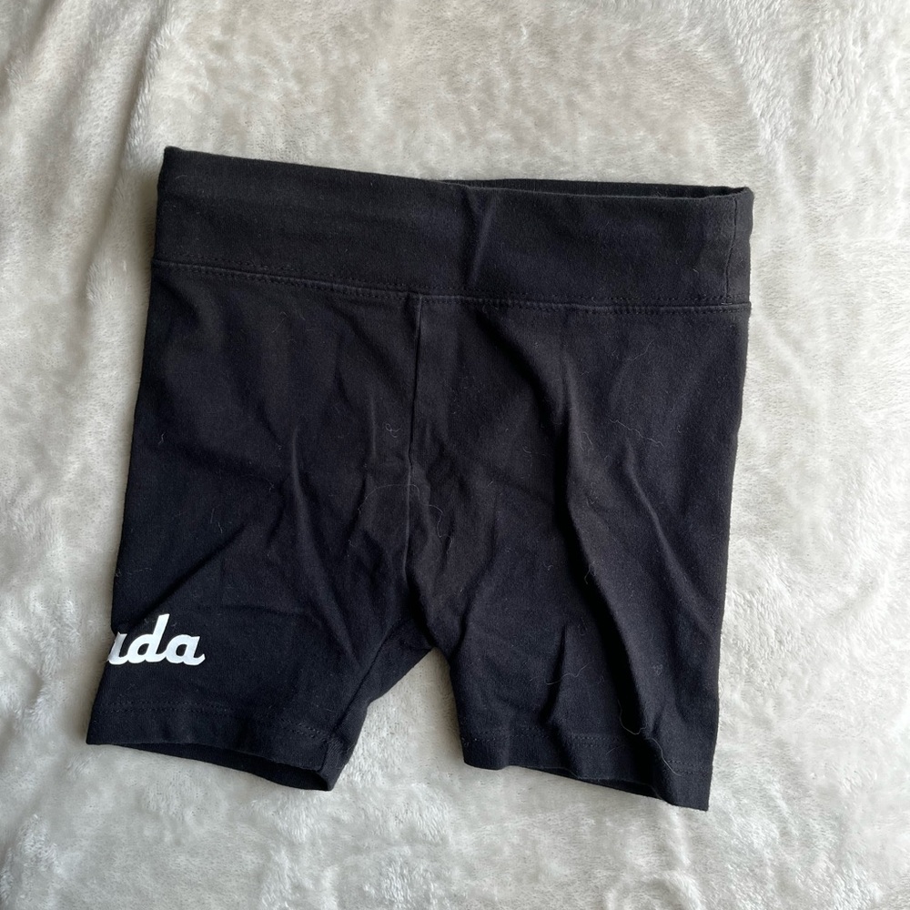 Kids Canadiana Black Bike Shorts